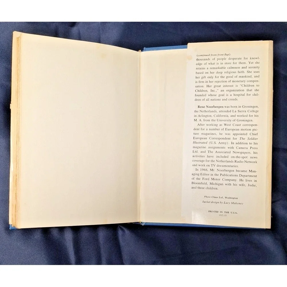 My Life and Prophecies Jeane Dixon HC 1st Ed 1969 Christian‎ New Age Prophecy